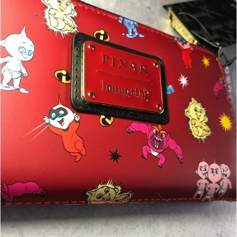 Loungefly Disney Pixar The Incredibles Jack Jack AOP Wallet NWT